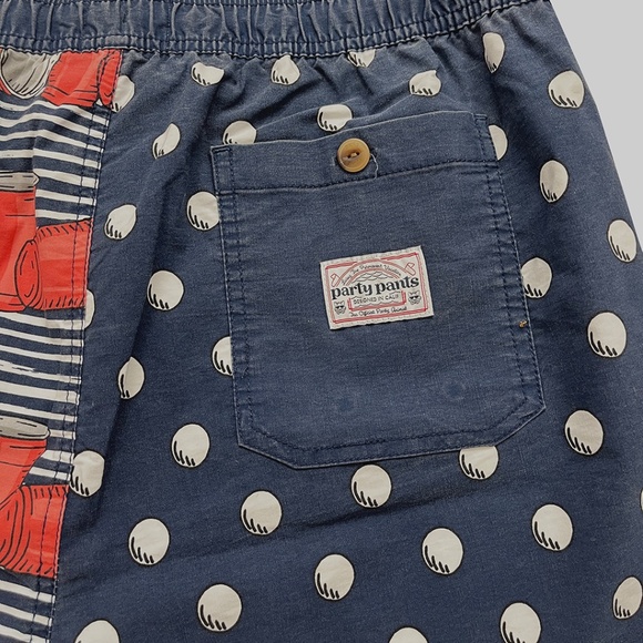 Party Pants Hall of Shame Beer Pong Swim Trunk Shorts XL - Picture 6 of 11